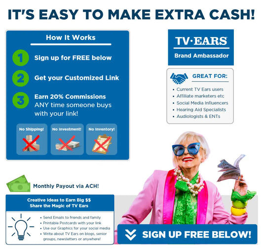 TV Ears Brand Ambassador Program launches empowering individuals to earn while promoting a beloved product - TV Ears