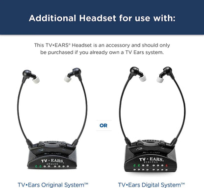 Additional Headset for 5.0 Original or Digital System TV Ears