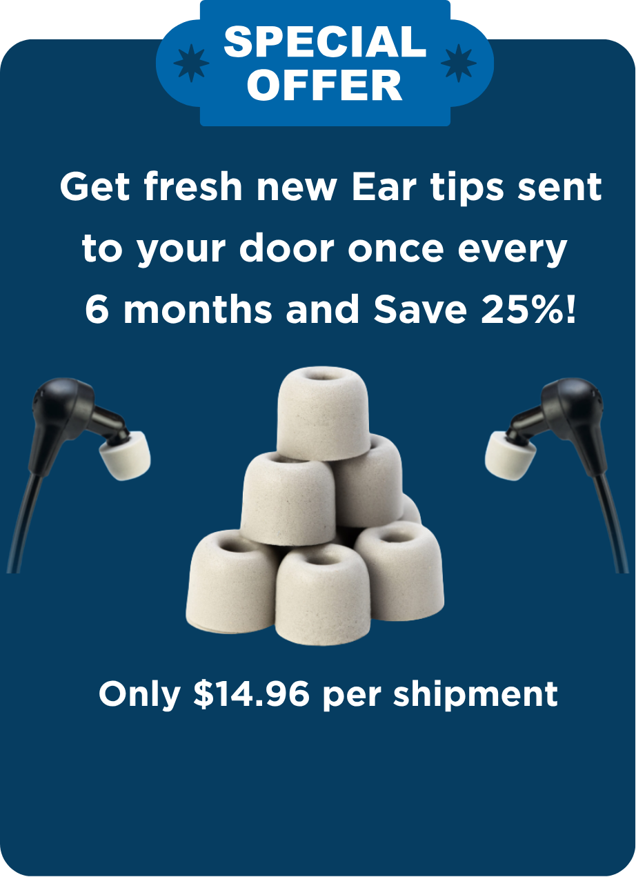 TV Ears Eartips Subscription Popup